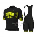 Ale Ropa Ciclismo Culotte Corto 2021 Hombre Mangas Cortas Negro AMarillo (2)